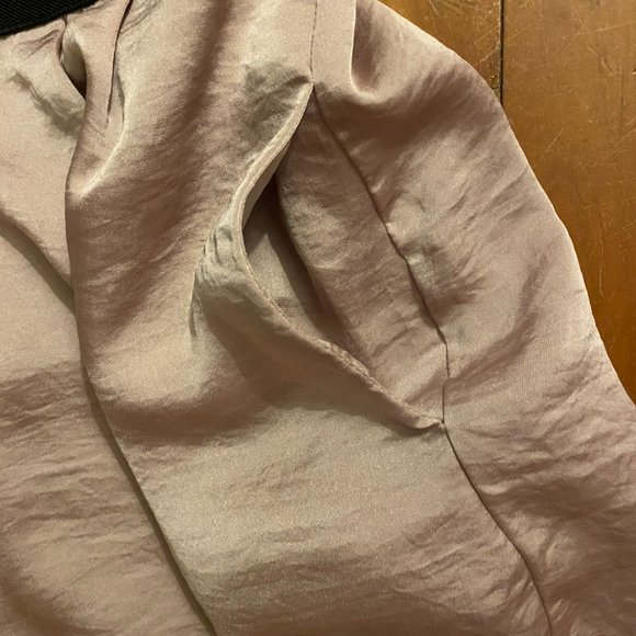 BCBGeneration Pale Pink & Black One Shoulder Dress - Picture 5 of 8